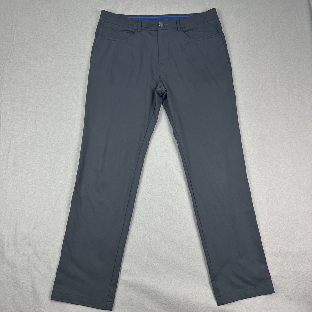 Twillory Pants Mens 34x30 Gray Tailored Fit 5 Pocket Golf Performance Chino